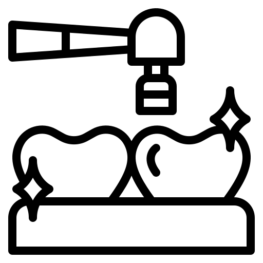 Home teeth cleaning icon